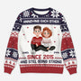 5660WUS1 personalized ugly christmas sweater matching couple sweaters_ 5660W