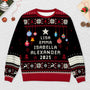 5662WUS2 personalized family gifts ugly christmas sweater with names 5662WKQQI