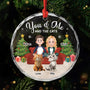 5663OUS1 personalized glass christmas ornaments couple with cat ornament 5663O3KTD