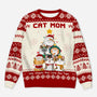 5664WUS1 personalized cat gifts for humans cat mom ugly christmas sweater 5664W6VTD