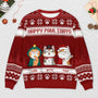 5666WUS2 custom gifts for cat lovers cat ugly christmas sweater 5666W6TMD