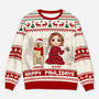 5668WUS1 custom dog lover gifts happy pawlidays ugly christmas sweater dog 5668W6HTC