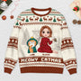 5668WUS2 custom cat lover gifts happy pawlidays ugly christmas sweater cat 5668W6HTD