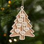 5672OUS1 custom 2 layered wood ornament with names family christmas gifts 5672O6ZCI