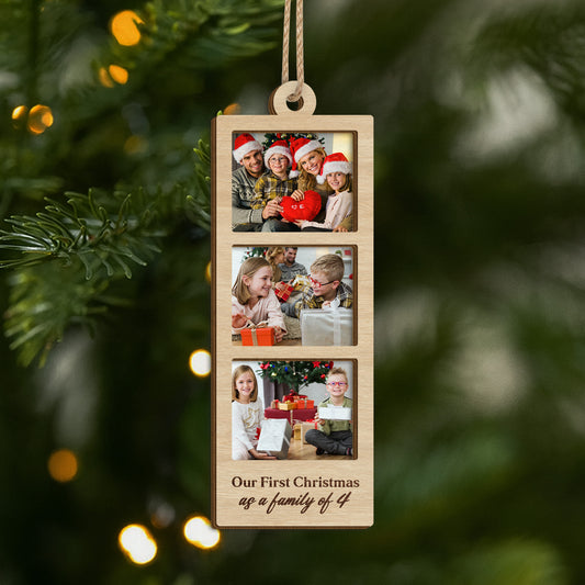5673OUS1 personalized 2 layered wood xmas ornament family photo gifts 5673O6MMI