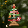 5676OUS1 custom 1 layered wood ornament with names family christmas gifts 5676OTQTI