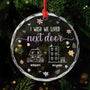5677OUS1 custom christmas gifts for friends i wish we lived closer glass ornament 5677O3LQF