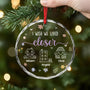 5677OUS2 custom christmas gifts for friends i wish we lived closer glass ornament 5677O3LQF