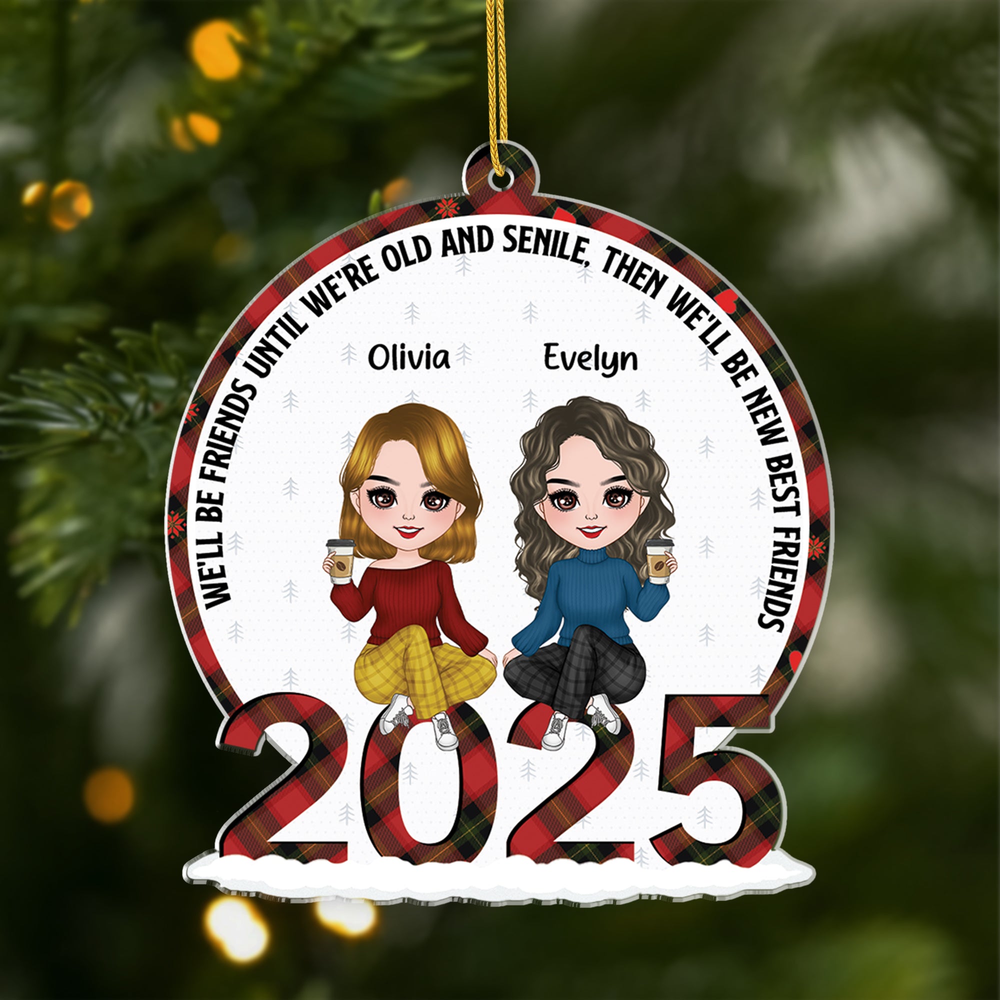 5683OUS1 personalized acrylic xmas ornaments gifts for friends coworkers 5683OK6CF