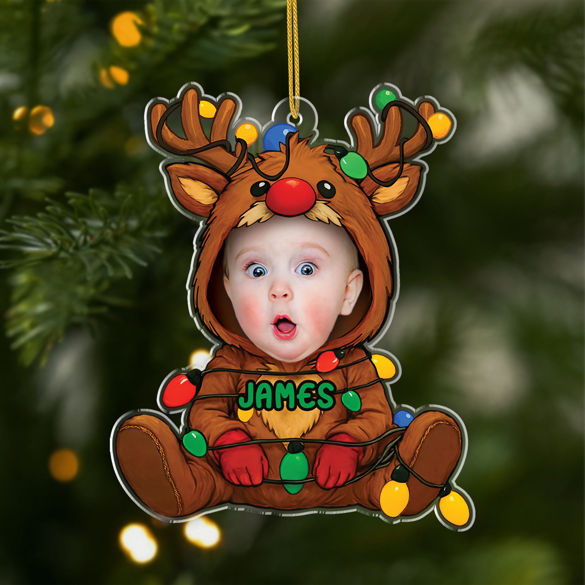 5687OUS1 custom christmas gifts for kids acrylic reindeer ornaments 5687OKQQK