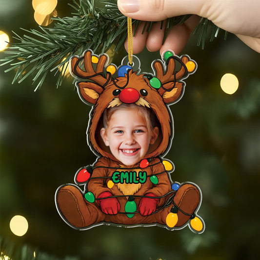 5687OUS2 custom christmas gifts for kids acrylic reindeer ornaments 5687OKQQK