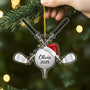 5688OUS2 3d printing effect personalized acrylic golf christmas ornament_ 5688OKVMB
