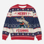 5689WUS1 custom gifts for fishing lovers_ ugly christmas sweater with photo 5689W8QZB
