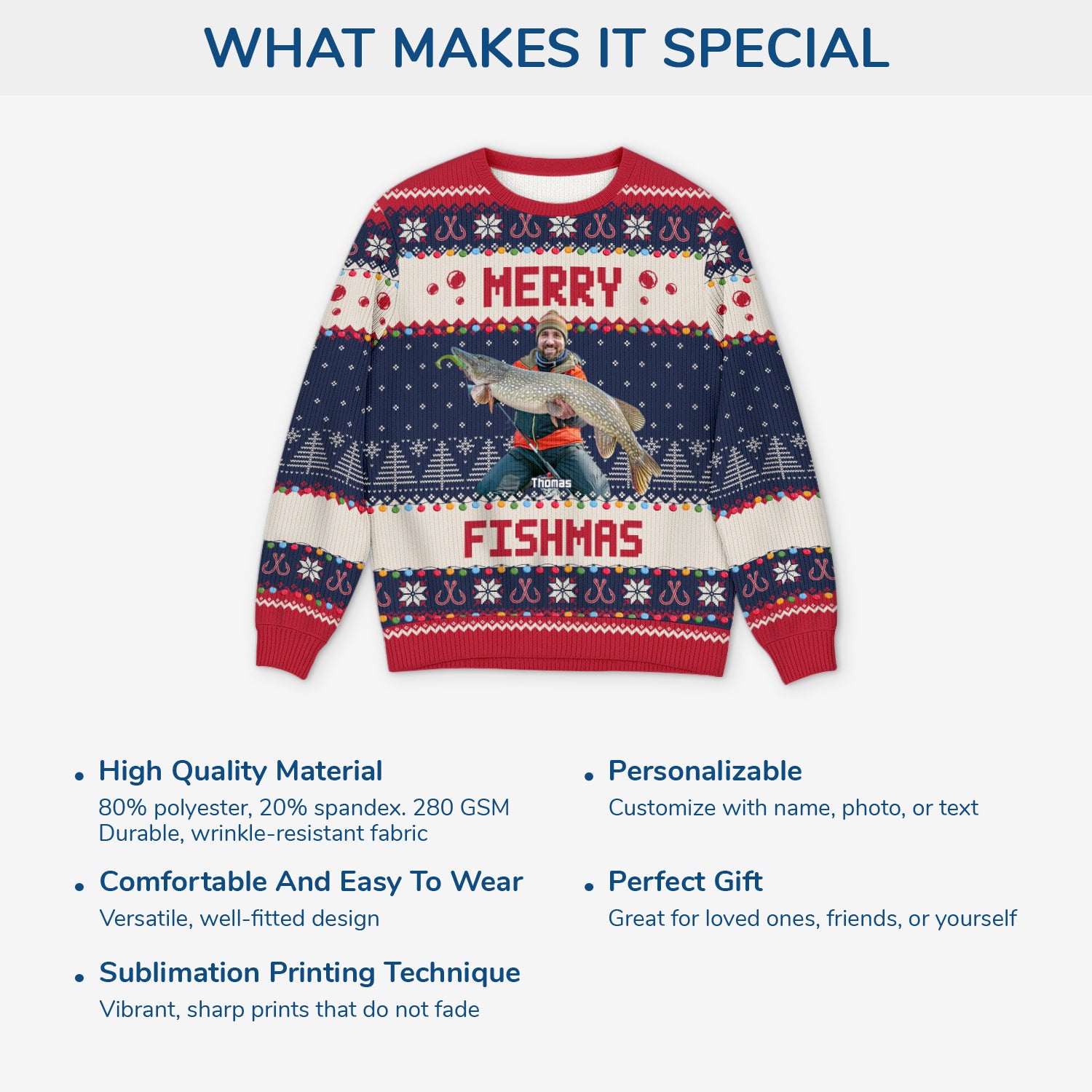 5689WUS5 custom gifts for fishing lovers_ ugly christmas sweater with photo 5689W8QZB