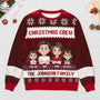 5695WUS2 personalized ugly christmas sweater matching sweaters for family 5695W8KAI