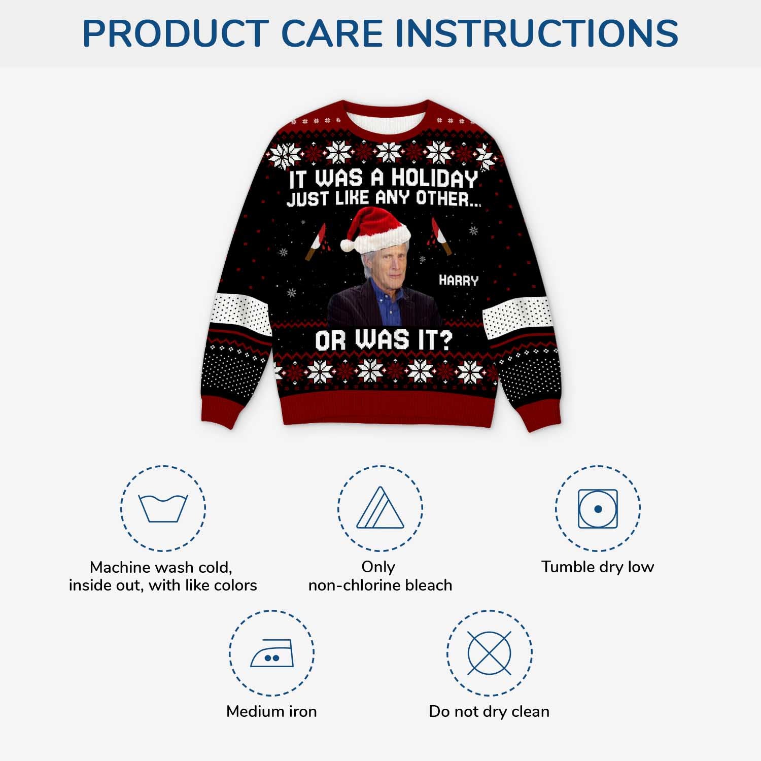5698WUS4 custom mens gifts_ dark humor ugly christmas sweater with photo 5698WKVCB