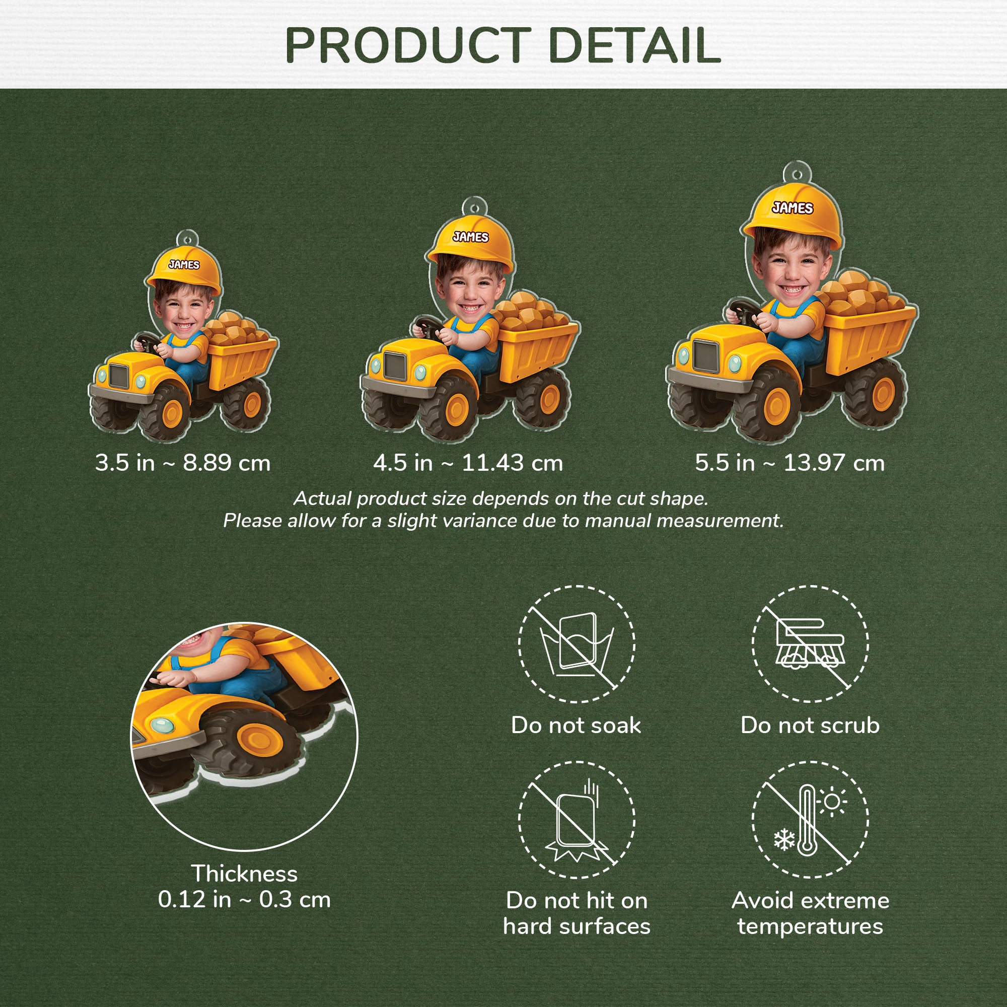 5699OUS3 personalized christmas gifts for kids acrylic photo ornaments 5699O8MQK