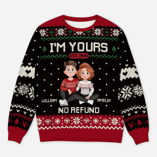 5701WUS1 personalized ugly christmas sweaters for couples with photos 5701W3ZQG