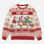 5702WUS1 personalized cat mom gifts cat ugly christmas sweater 5702WTMMD