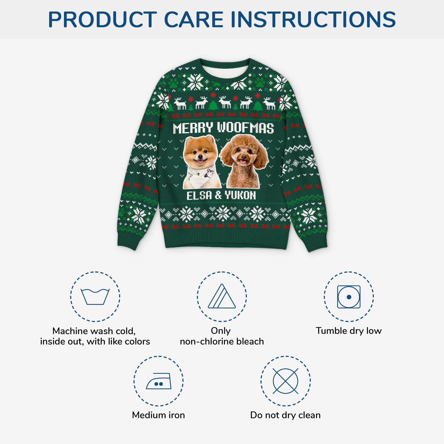 5703WUS1 custom photo ugly christmas sweater funny gifts for pet lovers 5703W3LCD_4