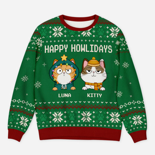 5704WUS1 personalized gifts for cat lovers ugly christmas sweater cat 5704WTYND