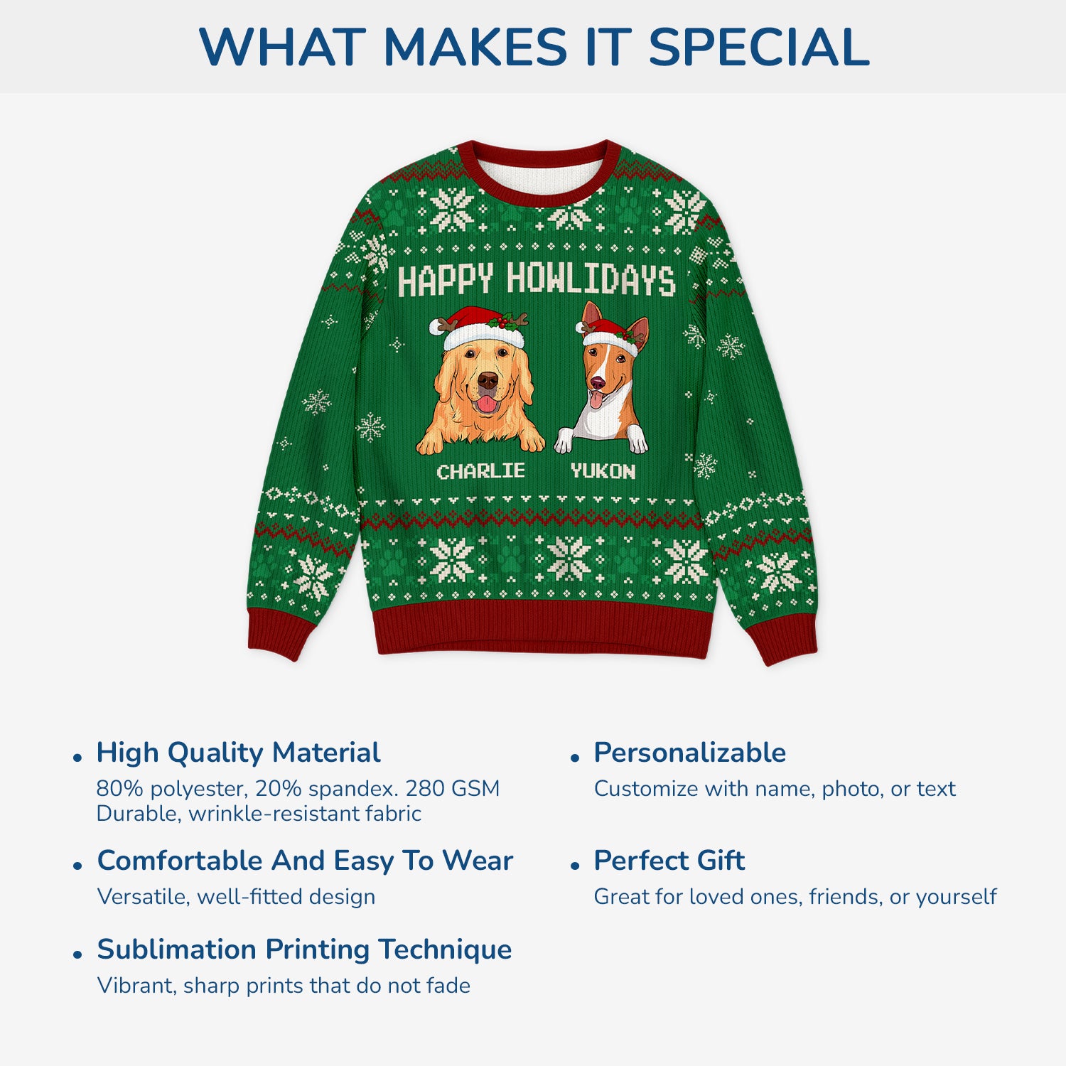 5704WUS5 personalized gifts for dog lovers ugly christmas sweater dog 5704WTYNC