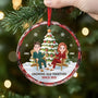 5705OUS2 personalized glass christmas ornament xmas gifts for couples 5705OKZTG