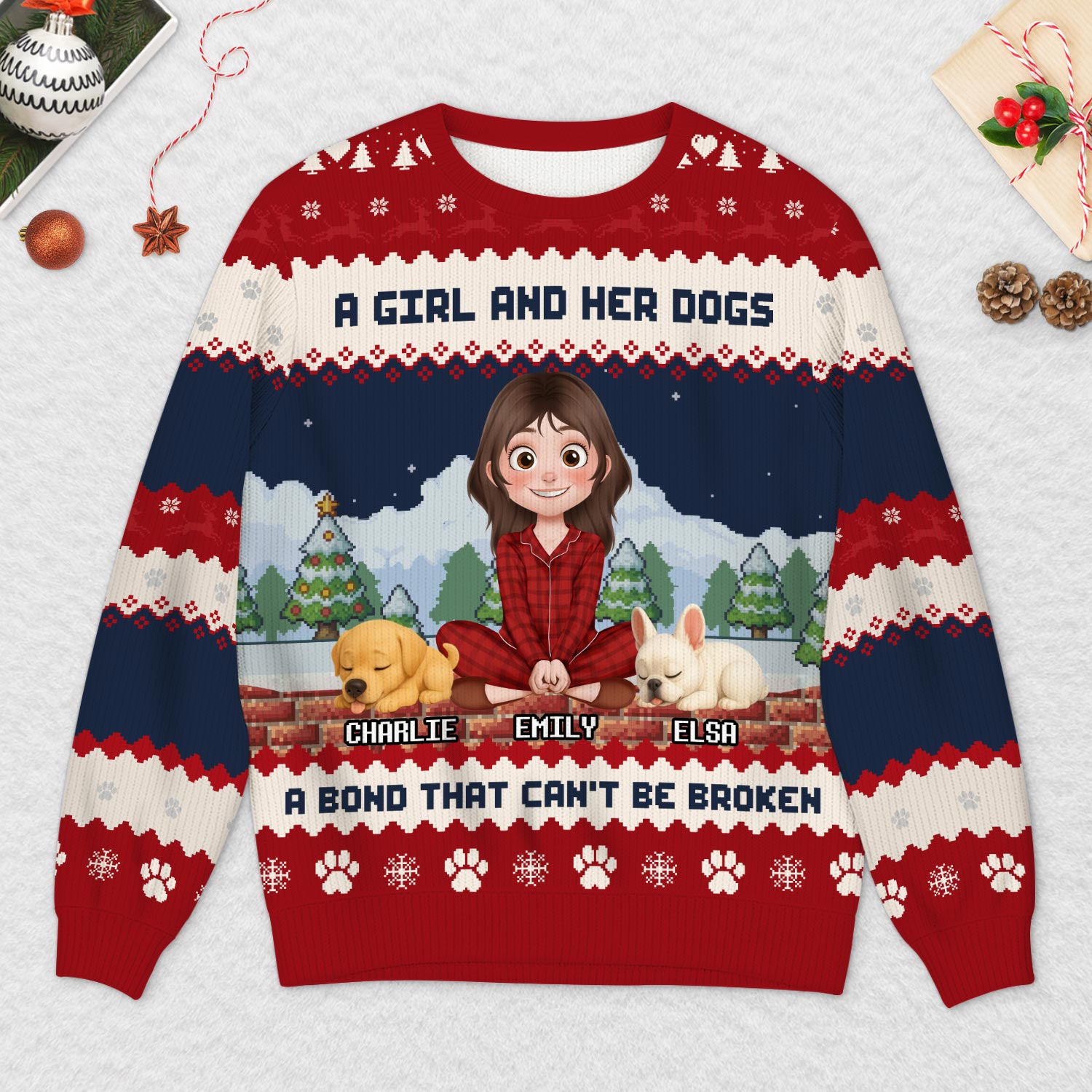 5709WUS2 personalized ugly christmas sweater dog and owner gifts_ 5709W8TAC