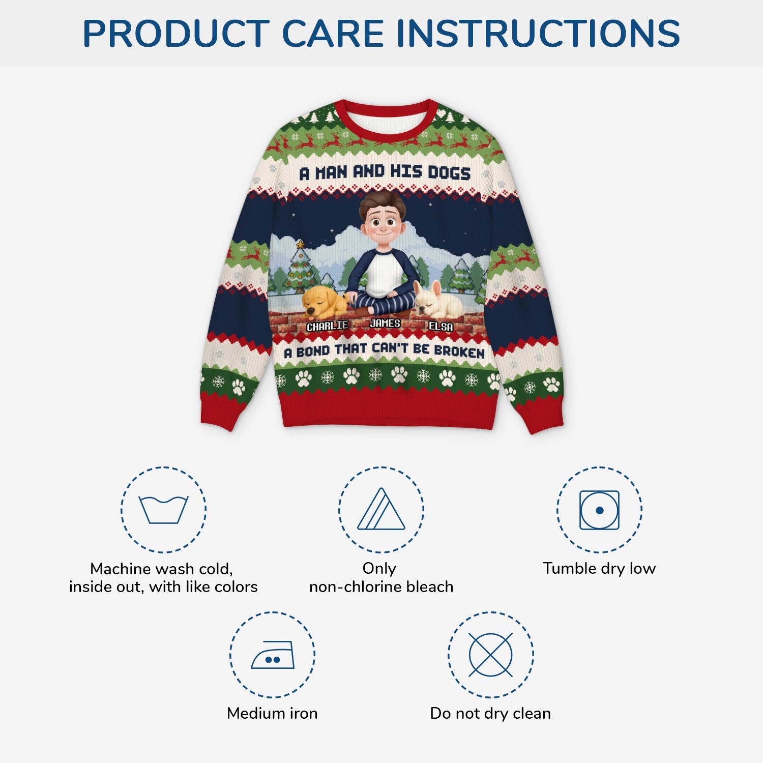 5709WUS4 personalized ugly christmas sweater dog and owner gifts_ 5709W8TAC