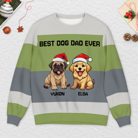 5711WUS2 personalized ugly christmas sweater best dog mom ever gifts 5711WTVCC