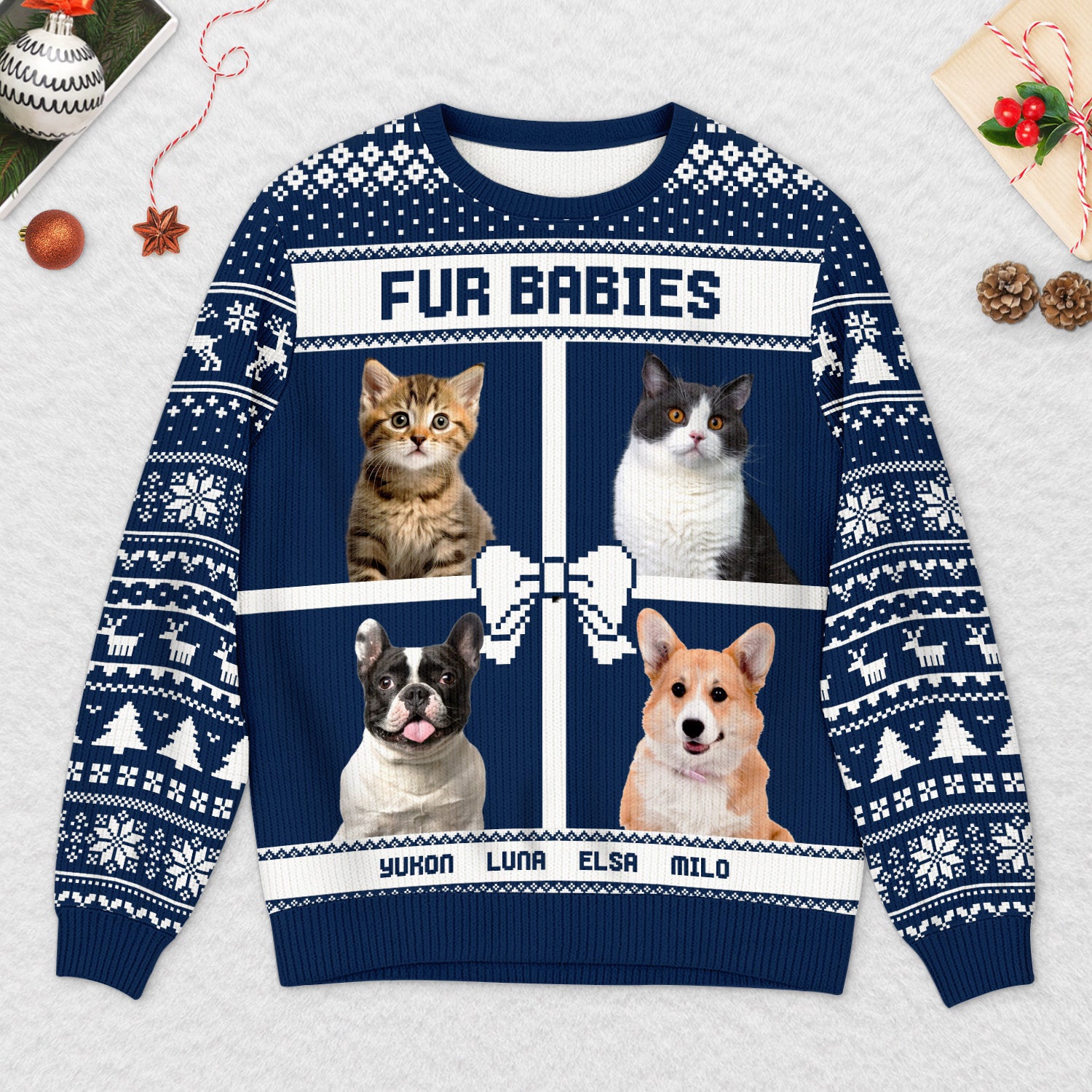 5714WUS2 personalized gifts for grandparents ugly christmas sweater 5714W6HMA