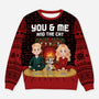 5715WUS1 personalized cat lover gifts ugly christmas sweater couples_ 5715W6LMD