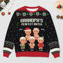 5718WUS2 custom grandma grandpa gifts gingerbread man ugly christmas sweater_ 5718W6UAB