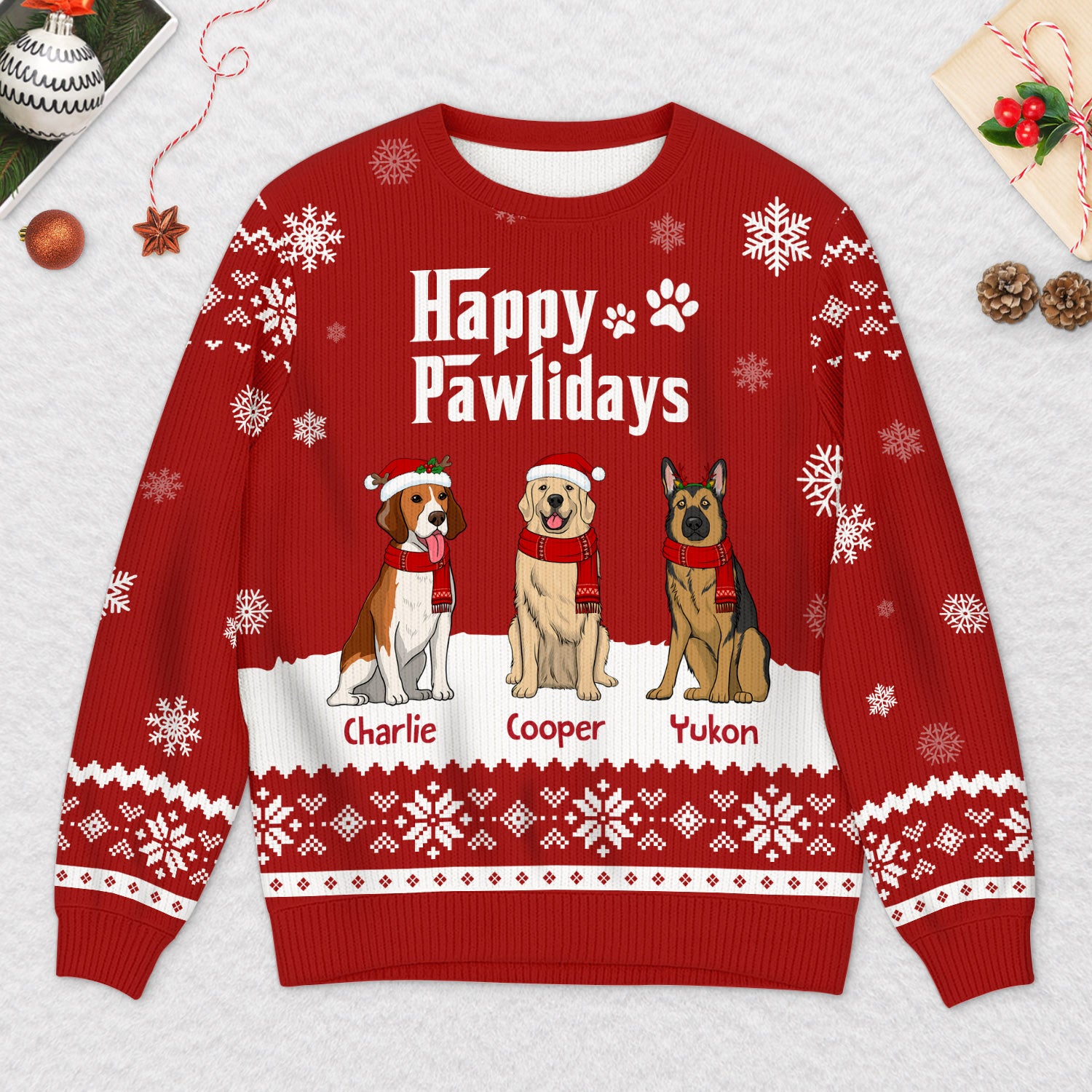 5719WUS2 custom gifts for dog lovers the dogfather ugly christmas sweater 5719W6TNC_89fcbea0 107f 4094 bf24 091b44612e4e