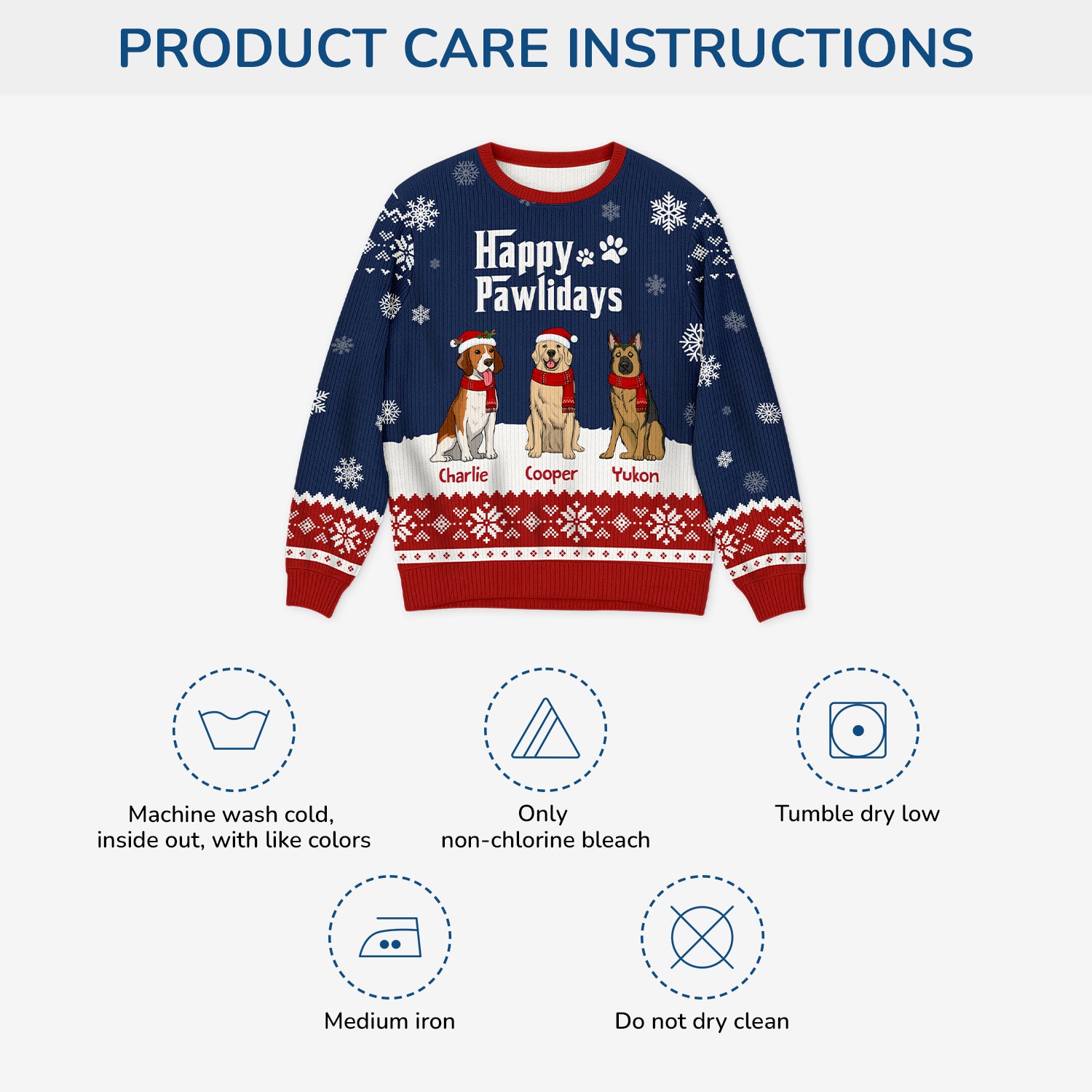 5719WUS4 custom gifts for dog lovers the dogfather ugly christmas sweater 5719W6TNC_fca520fa e3e5 4442 8670 ec8ab8d15f61