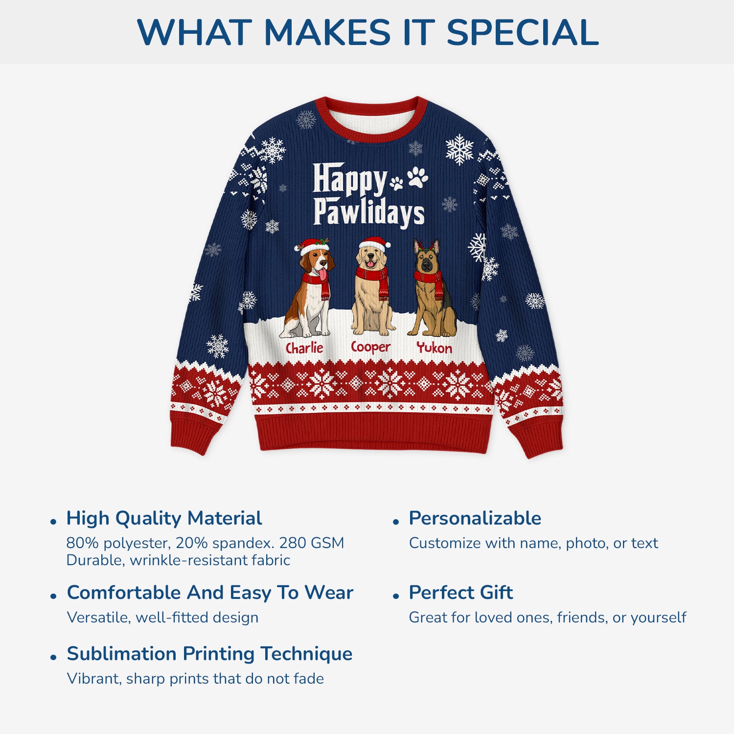 5719WUS5 custom gifts for dog lovers the dogfather ugly christmas sweater 5719W6TNC_870c7fd9 7025 4783 a4f0 dddf681eb1af