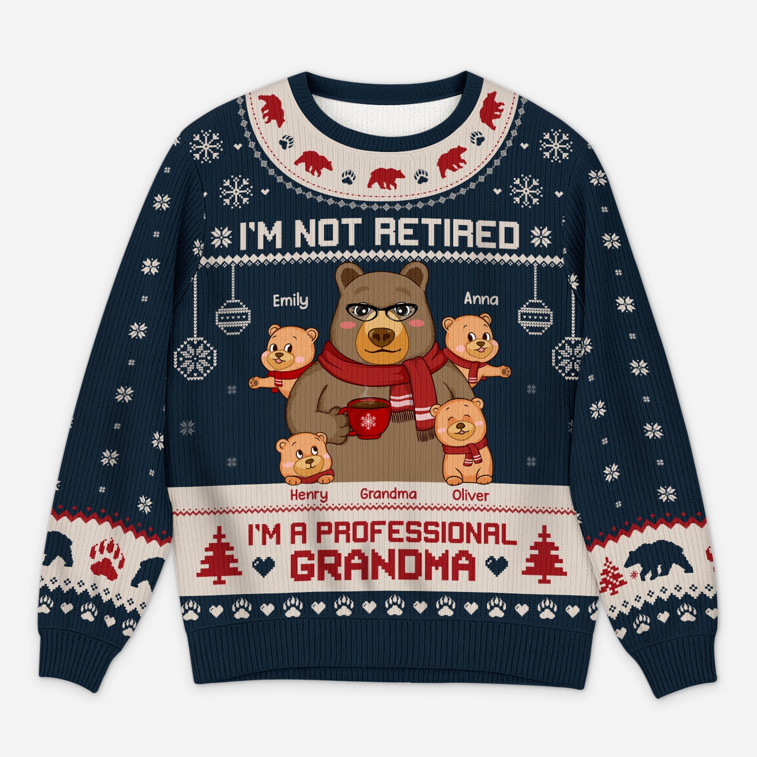 5722WUS1 personalized ugly christmas sweater gifts for grandma grandpa 5722W3LZA