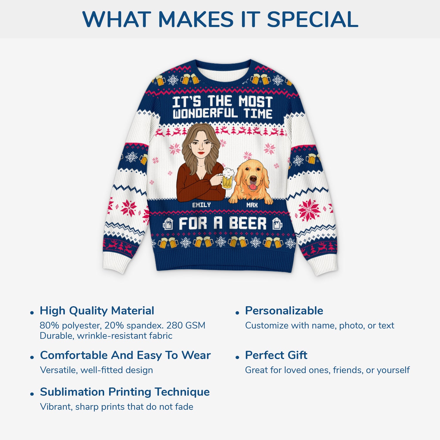 5735WUS5 personalized gifts for beer lovers dog ugly christmas sweater_ women 5735W3IZC