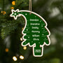 5737OUS1 personalized family gifts 2 layered wood christmas tree ornaments 5737O8QTI