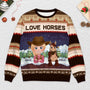 5742WUS2 personalized gifts for horse lovers ugly christmas sweater 5742W3FZU