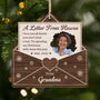 5747OUS1 custom photo memorial gifts a letter from heaven 1 layered wood xmas ornaments 5747O6VZA