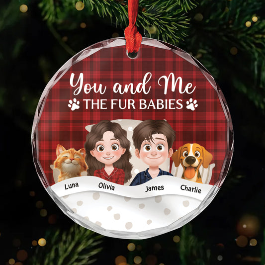 5750OUS1 glass couples christmas ornaments personalized gifts for pet lovers 5750O6YND