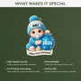 5752OUS4 3d printing effect personalized acrylic babys 1st christmas ornament 5752OKVMK