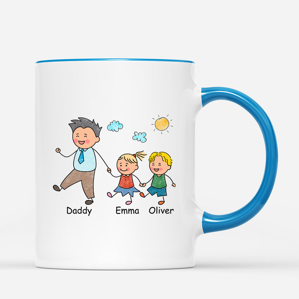 5768MUS3 personalized retirement gifts grandma mug with grandkids names 5768M8ZAB