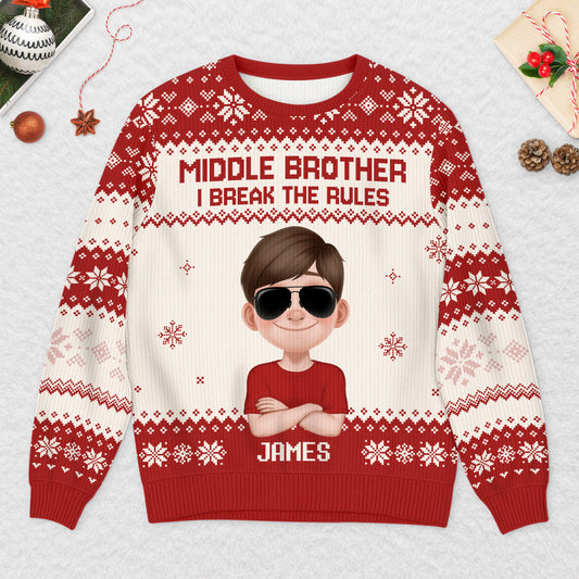 5770WUS2 custom ugly christmas sweater funny gifts for sister brother 5770W8VNA