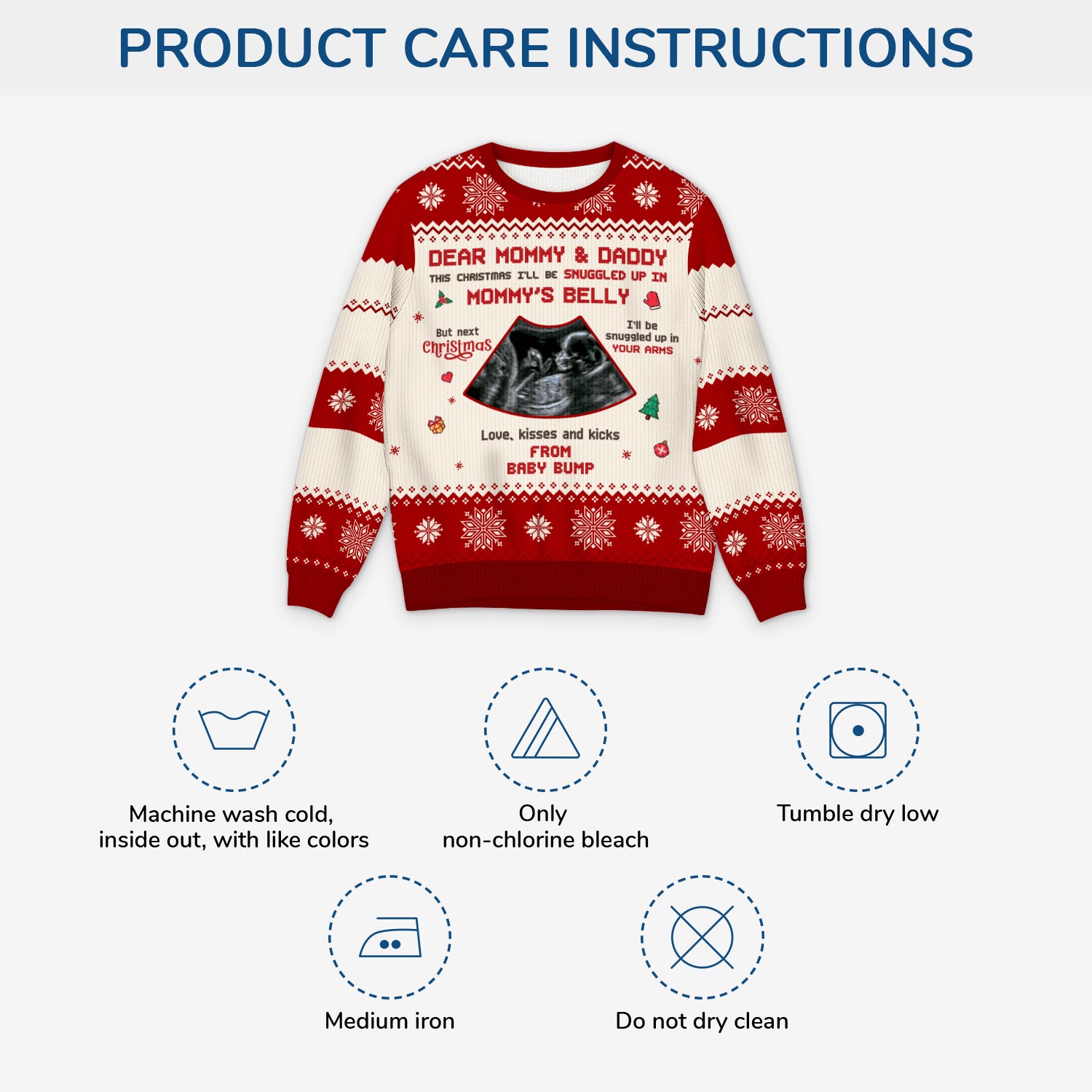 5773WUS4 personalized parents to be gifts ultrasound ugly christmas sweater 5773WKVZA