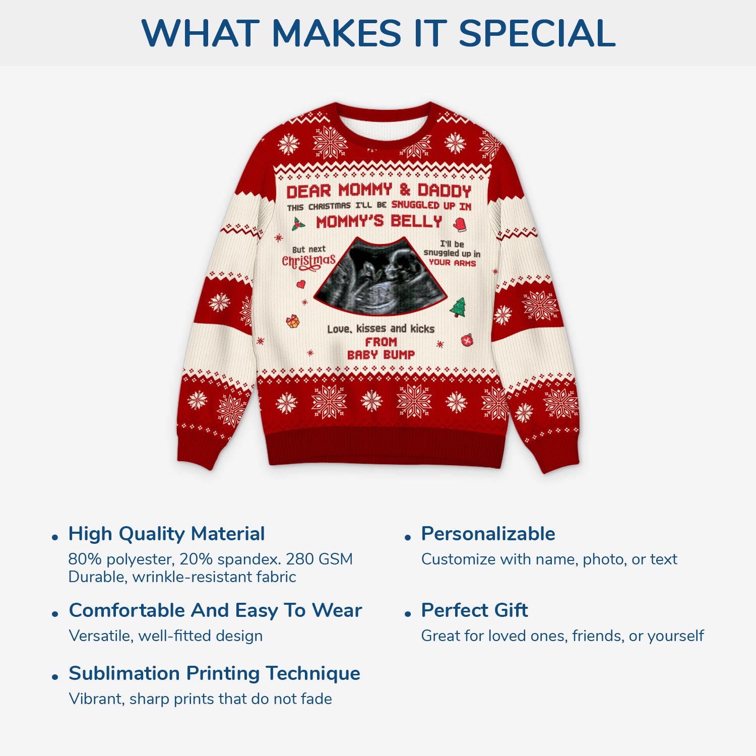 5773WUS5 personalized parents to be gifts ultrasound ugly christmas sweater 5773WKVZA