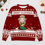 5777WUS2 custom gifts for her merry cluckmas chicken ugly christmas sweater 5777W3TMA