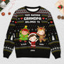 5781WUS2 personalized grandparent gifts ugly christmas sweater with grandkids 5781WTLTA