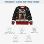 5782WUS4 custom cat gifts for humans the catfather ugly christmas sweater 5782WKFCD